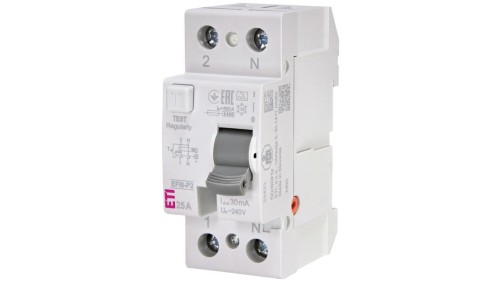 Wyłącznik różnicowoprądowy 2P 25A 0,03A typ A 6kA EFI6-P2 A 25/0.03 002061261
