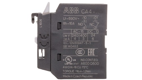 Styk pomocniczy 0Z 1R montaż czołowy CA4-01 1SBN010110R1001