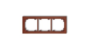 DECO Ramka potrójna brązowy metalik 9DR-3