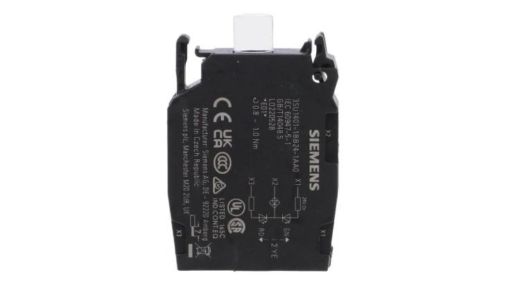 Oprawka blok LED 3 kolory czerwony-żółty-zielony 24V AC-DC montaż czołowy przył śrubowe SIRIUS ACT 3SU1401-1BB24-1AA0