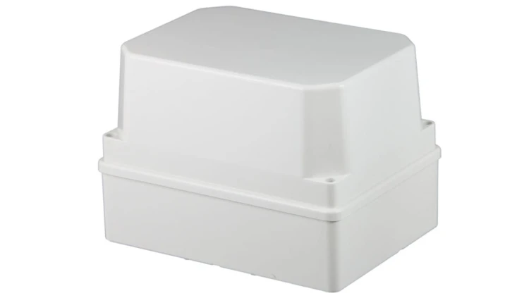 Puszka n/t hermetyczna 190x140x140 bez dławików wysoka IP56 szara S-BOX 416H