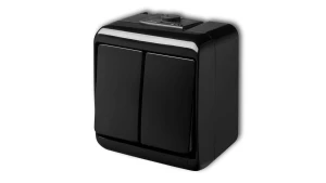 JUNIOR Łącznik świecznikowy czarny 12WHE-2