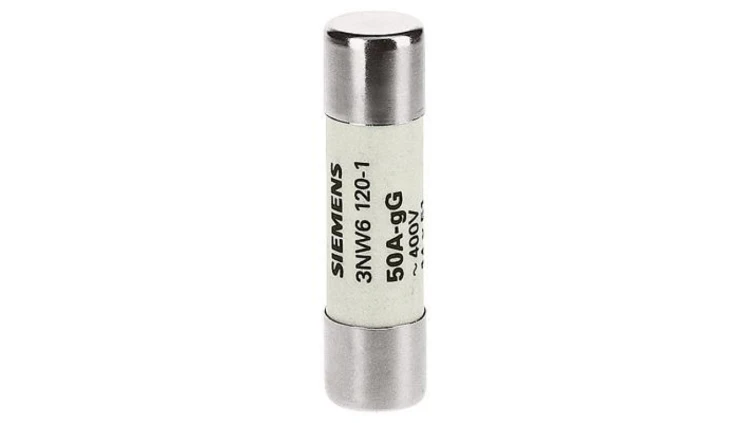 Wkładka bezpiecznikowa cylindryczna gG NFC 14x51mm 500V AC 50A bez wskaźnika 3NW6120-1