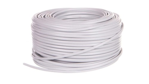 Przewód płaski H03VVH2-F (OMYp) 2x0,75 biały /25m/