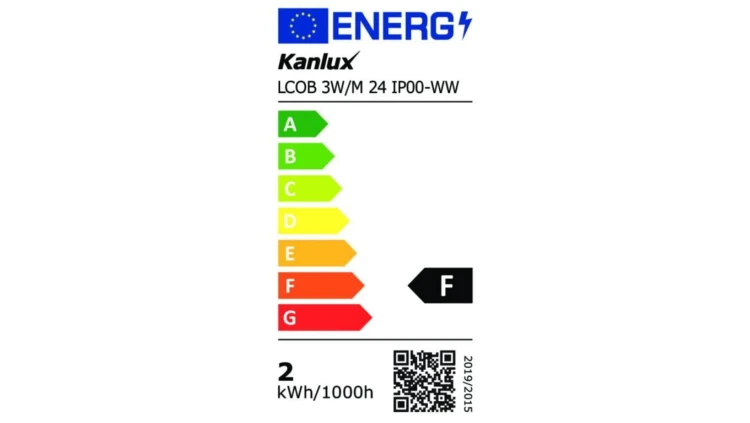 Taśma LED 24V LCOB 3W/M 24 IP00-WW 288lm/m 3000K rolka 5mb 3 lata Gwarancji 39164