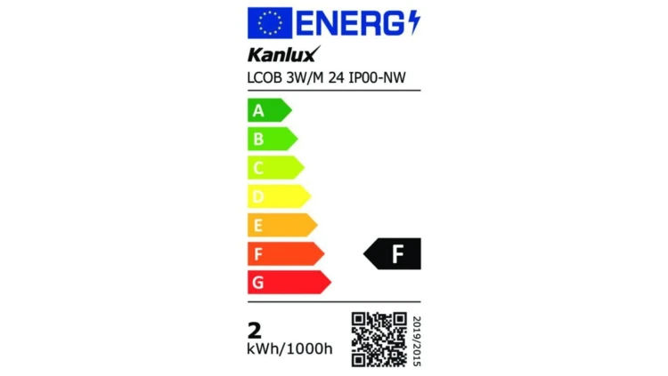 Taśma LED 24V LCOB 3W/M 24 IP00-NW 316lm/m 4000K rolka 5mb 3 lata Gwarancji 39165