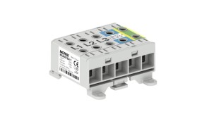 Złączka OTL16-5x szary,niebi, żół-ziel 5x1xAl/Cu 1,5-16mm² 1000V AC/1500V DC Zacisk uniwersalny, montaż DIN i podłoże MAA5016A11