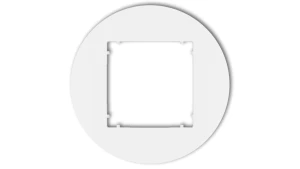 MINI Ramka uniwersalna pojedyncza okrągła z tworzywa biały mat 25MRTO-1