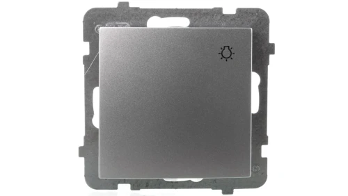 AS Przycisk /światło/ srebro ŁP-5G/m/18