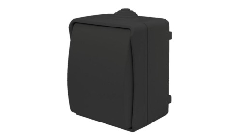 Łącznik świecznikowy natynkowy Aqua Plus IP54 antracyt / 40332