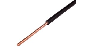 Przewód instalacyjny H05V-U (DY) 0,75 czarny /100m/