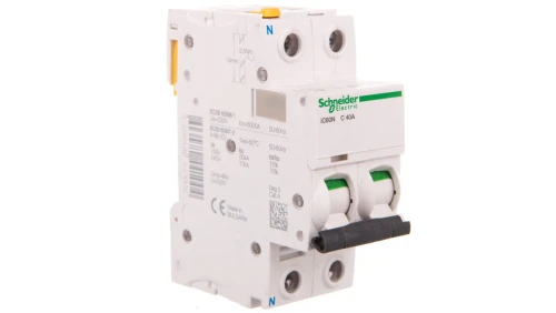Wyłącznik nadprądowy 1P+N C 40A 6kA AC iC60N-C40-1N A9F04640