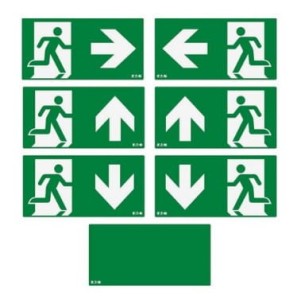 Szyba NexiTech LED naklejki strzałka w dół / w górę / w prawo / w lewo / zaślepka 30m ISO7010 do IP65 NEXI-PLEX-IP