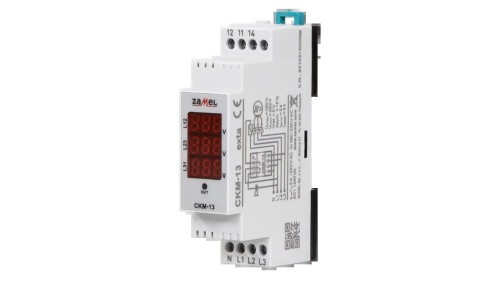 Cyfrowy czujnik kolejności i zaniku faz ze wskaźnikiem napięcia CKM-13 EXT10000328