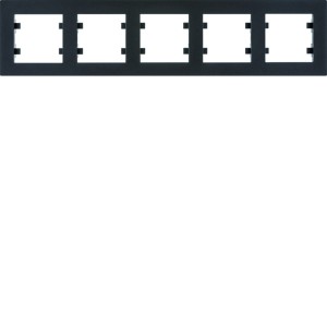 Lumina intense Ramka 5-krotna pozioma czarna WL5753