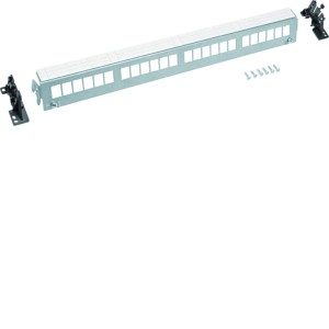 Patch Panel 24M Keystone, bez modułów, szyna TS lub płyta montażowa FZ24MK