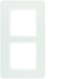 Ramka 2-krotna biały aksamit lakierowany Q.7 10126189