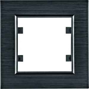 Lumina passion Ramka 1-krotna aluminium czarne WL9013