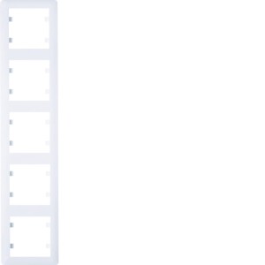 LUMINA2 Ramka pięciokrotna pionowa biała WL5150