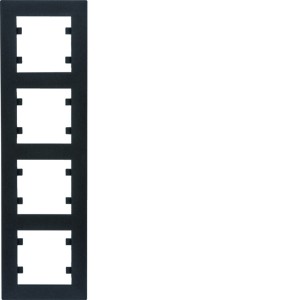 Lumina intense Ramka 4-krotna pionowa czarna WL5643