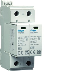 Ogranicznik przepięć B+C Typ T1+T2 MOV 2P sieć TN-S/TT SPA911