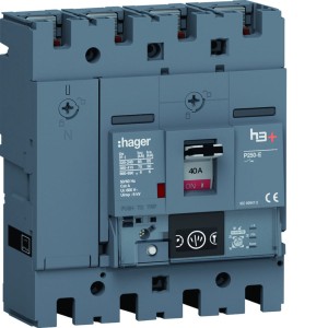 MCCB Wyłącznik mocy h3+ P250 4P 40A 70kA Energy HET041NR