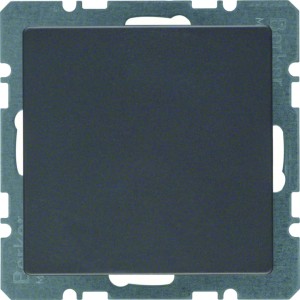 Berker Q.1/Q.3 Zaślepka z płytką czołową antracyt, aksamit 10096086