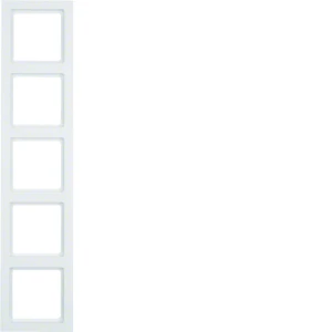 Berker Q.3 Ramka pięciokrotna biały aksamit 10156099