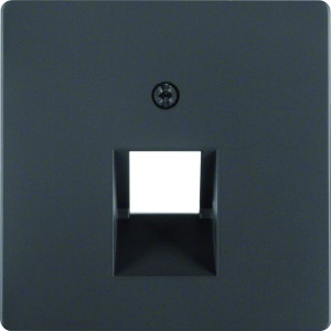 Berker Q.1/Q.3 Element centralny do gniazda przyłączeniowego UAE 1-k. antracyt/ aksamit 14076086