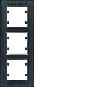 Lumina passion Ramka 3-krotna pionowa aluminium czarne WL9133