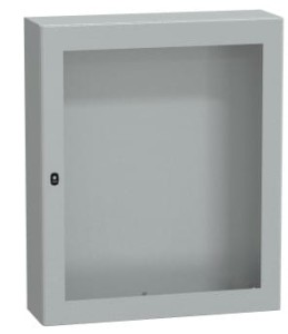 Spacial S3D przezr. drzwi bez pł.mont.wys.1200xW1000xD300 IP66 IK08 RAL7035, NSYS3D121030T