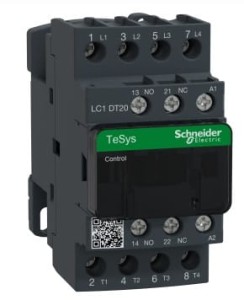 TeSys Deca Stycznik 4 bieguny I=20A AC-1 styki 4 Z napięcie cewki 220 V AC LC1DT20M7
