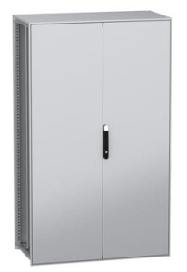 Obudowa modułowa PanelSeT SFN, stal dekarbonizowana, drzwi pełne podwójne 2000x1200x600 z płytą NSYSFN2012602DP