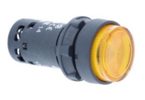 Przycisk podświetlany, LED, z sam. powr. -1NO, pomarań., 24V XB7NW35B1