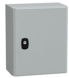 Spacial S3D drzwi gładkie bez pł. mont.wys.300xW250xD150 IP66 IK10 RAL7035, NSYS3D32515P