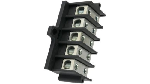 Listwa zaciskowa pięciopolowa typu Zgx 5x35mm2 czarna GEP-00171