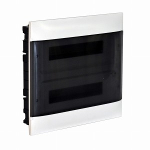 Rozdzielnica modułowa podtynkowa PRACTIBOX S 2x12 drzwi przezroczyste 135372