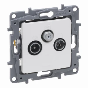 Niloe Selection Gniazdo tv-rd-sat końcowe do instalacji typu gwiazda 1,5db perła 762463