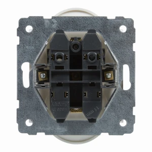 SUNO Gniazdo podwójne 2x2P+Z białe 16A 250V zaciski śrubowe 721191