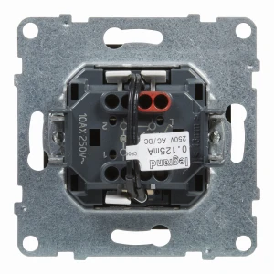 SUNO Łącznik schodowy z podświetleniem czarny 10AX 250V zaciski automatyczne 721416