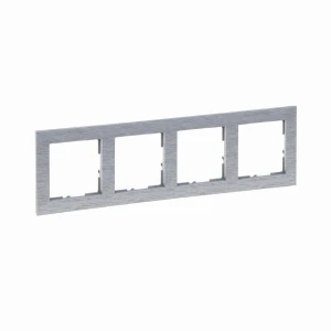 SUNO Ramka czterokrotna aluminium szczotkowane 721564