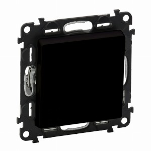 VALENA LIFE łącznik krzyżowy czarny 10AX 250V 756317