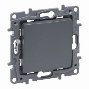 Niloe Selection Przycisk pojedynczy 6A stal 762307