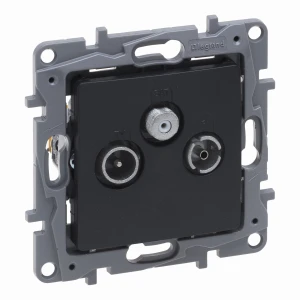 Niloe Selection Gniazdo tv-rd-sat końcowe do instalacji typu gwiazda 1,5db antracyt 762263