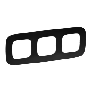 VALENA ALLURE Ramka potrójna czarny mat 754403