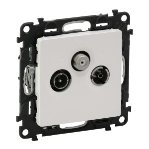 VALENA LIFE Gniazdo antenowe RTV/SAT końcowe biały 753164