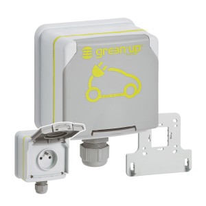 GREEN Gniazdo natynkowe do ładowania pojazdów 2P+Z PLEXO 3,2kW IP66 090471
