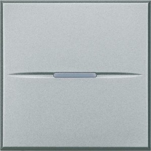 AXOLUTE - Przycisk jednobiegunowy NO 10A (zaciski śrubowe) 2 moduły AXIAL aluminium HC4005M2N