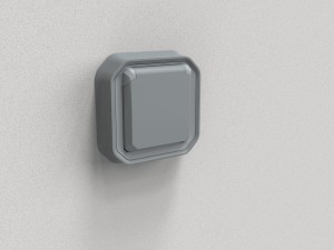 NOWE PLEXO 55 Gniazdo 2P+Z zaciski auto komplet podtynkowy 16A - 250V AC szare 069831L