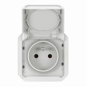 NOWE PLEXO 55 Gniazdo 2P+Z zaciski auto komplet podtynkowy 16A - 250V AC białe 069870L